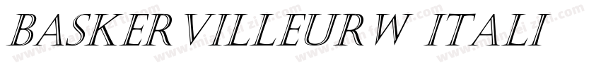 baskervilleurw itali字体转换